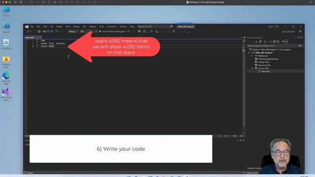 Assembly 04: Setting up a 32-bit Visual Studio Assembler Application смотреть онлайн