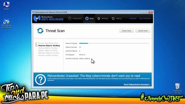 COMO QUITAR TODOS LOS VIRUS DEL PC 2015 ESP - Malwarebytes Anti-Malware - #AprendeConMKT смотреть онлайн