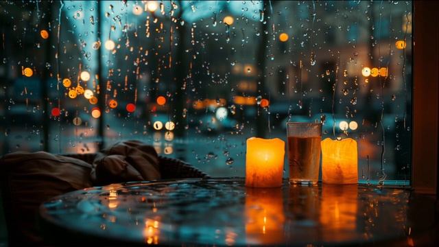 Rain sounds on the window for relaxing sleep & study смотреть онлайн
