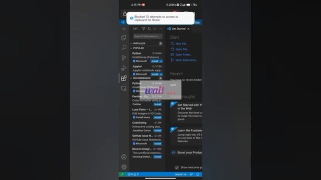 Install Vscode on Android смотреть онлайн