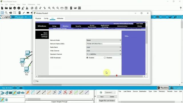 SETTING WRT300N, MAC ADDRESS, SMARTPHONE DAN TABLET_di Cisco Packet Tracer | Teknik Informatika_UPP смотреть онлайн