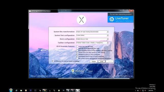 Transform Windows into OSX Yosemite смотреть онлайн