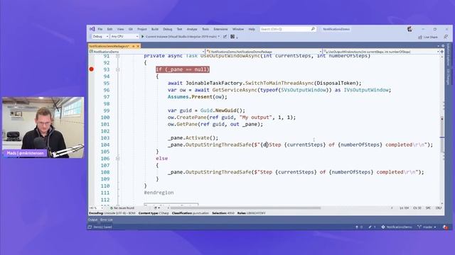 Writing Visual Studio Extensions with Mads - Working with notifications смотреть онлайн