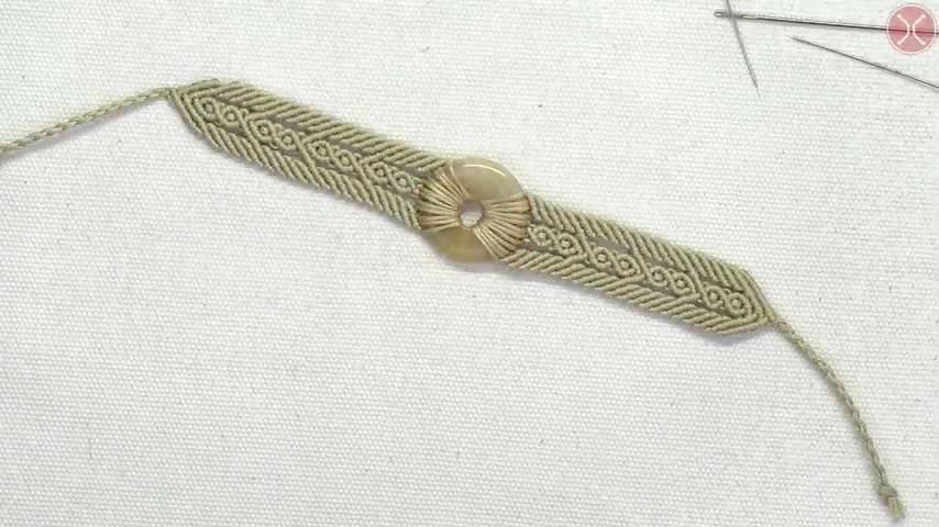 Macrame tutorial ｜ DIY Macrame Bracelet with Donut bead ｜ Step by step tutorial смотреть онлайн