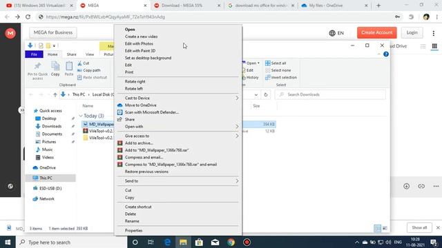 How To Get Windows 365 Wallpaper In Windows 10 2004-21H1-Or Later! :) смотреть онлайн