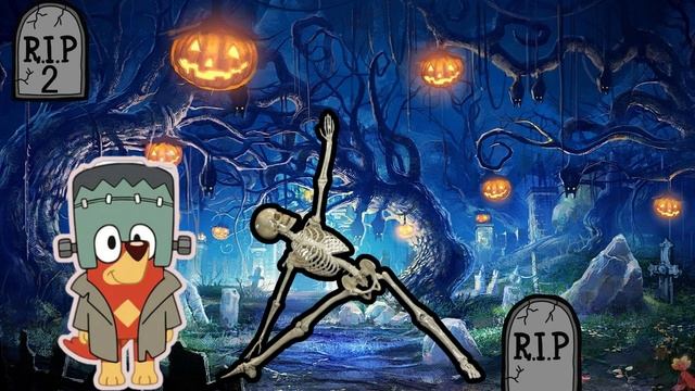 Bluey's Halloween Yoga Freeze | Brain Break | Calming Yoga for Kids | Bluey Yoga | Kids Yoga смотреть онлайн