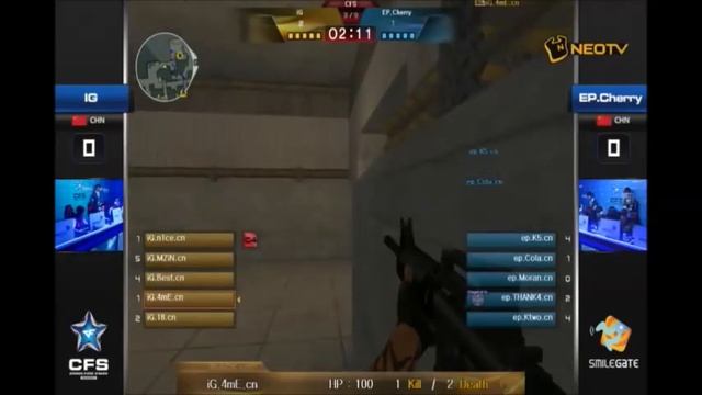 Crossfire Stars Season1 - Group A : iG vs EP Cherry (ver.EN) смотреть онлайн