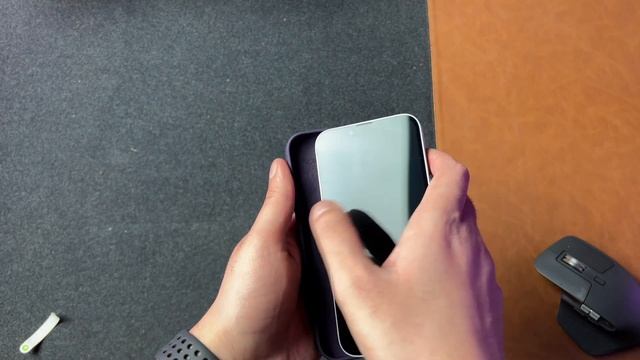 iPhone 14 Elderberry Silicone Case with MagSafe on Purple iPhone 14 | Unboxing (silently) смотреть онлайн