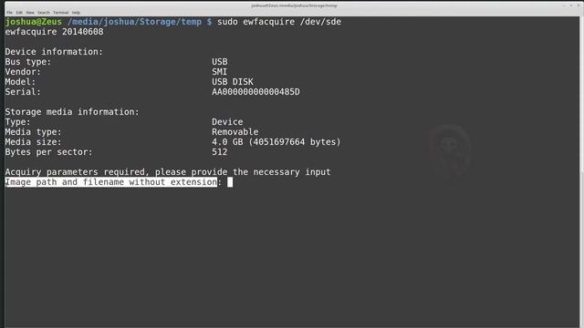 [How-To] Forensic Disk Acquisition using EWFAcquire CLI смотреть онлайн