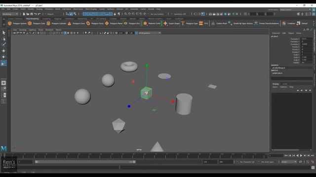 7. Scale Tool Autodesk Maya software. 3D Animation tutorial beginners in telugu. Free online cours смотреть онлайн