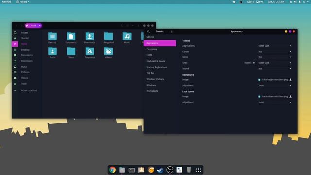 Pop OS 20.04 Sweet Dark theme смотреть онлайн