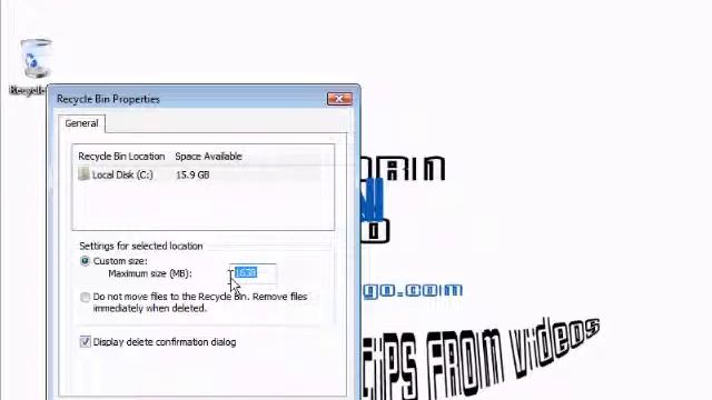Reduce Recycle Bin hard drive space requirement in Windows Vista - LearnNGo смотреть онлайн