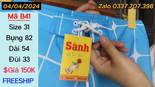 04/04/24 ĐỒ SI HÀNG HIỆU ❌ ❌ QUẦN SHORT MỚI VỀ TẠI SANHDOSI || ĐỒNG GIÁ 1xx & BÁ SHIP (B29 - B55)🔥🔥 смотреть онлайн