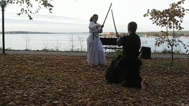 2009 Осень Перова Яна - Первухина Наталья / Заковряжный Сергей (кендо-ката) смотреть онлайн