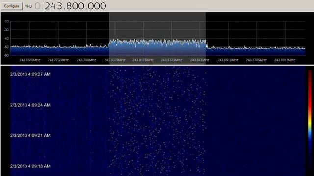 Oddity Station, freq hopping, 50 kHz wide, 243.8 MHz, Feb 03, 2013, 0409 UTC смотреть онлайн