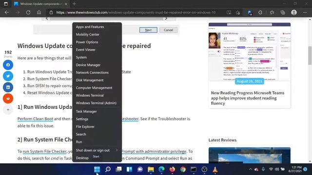 Windows Update components must be repaired error on Windows смотреть онлайн
