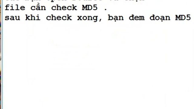 Hướng dẫn check MD5 all file смотреть онлайн