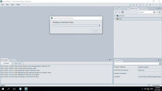 Centum VP R6 07 AD Suite Project Database Restore смотреть онлайн