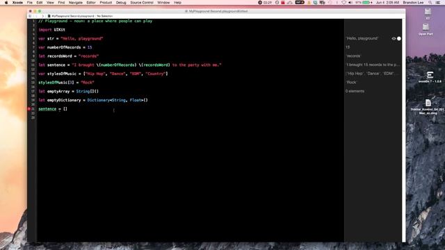 Swift: Xcode IOS OSX New Language Basics Part 1 смотреть онлайн