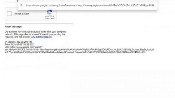 Our systems have detected unusual traffic from your computer network.
