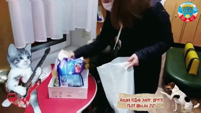видеогазета на 4 и 5 Благотворительная Акция Школы 2121 «дай лапу, друг» смотреть онлайн