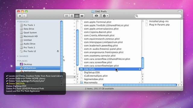 Trashing Pro Tools® Preferences - Mac OS X 10.6 - Troubleshooting Pro Tools смотреть онлайн