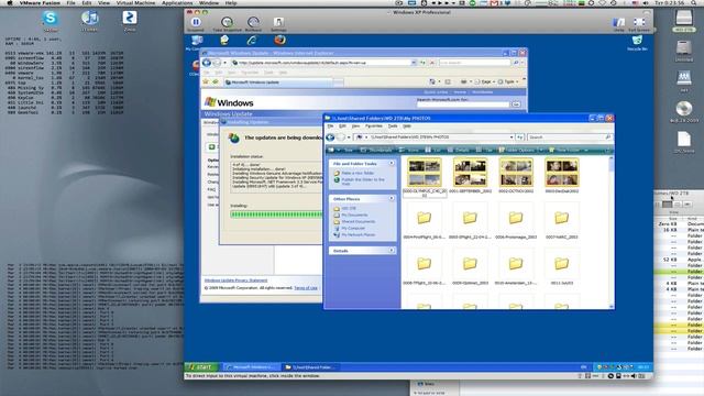 Windows XP running on iMac with VMware Fusion смотреть онлайн