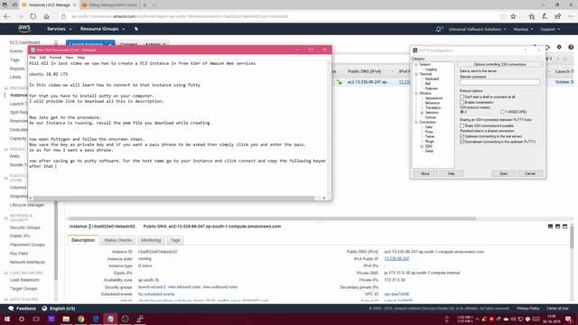 How to connect to EC2 w/ PuTTY Amazon Web Services смотреть онлайн