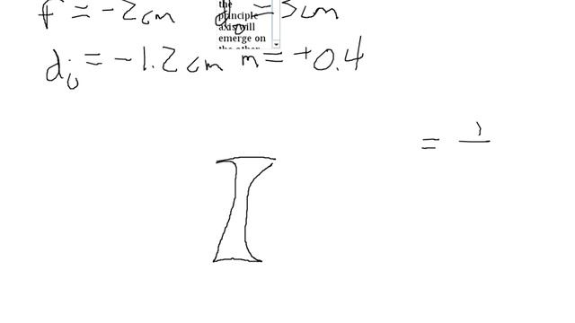 Finding The Image From A Diverging Lens