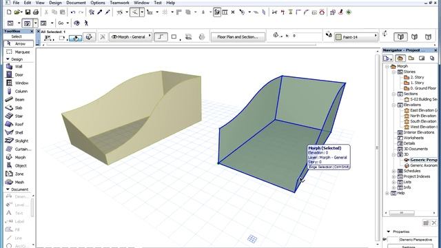 The ARCHICAD MORPH Tool - Conversion between Solid and Surface MORPHs смотреть онлайн