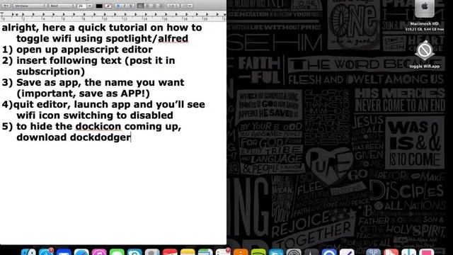 Toggle Wifi using Alfred/Spotlight/Keyboard Shortcut (Mac OS X) смотреть онлайн
