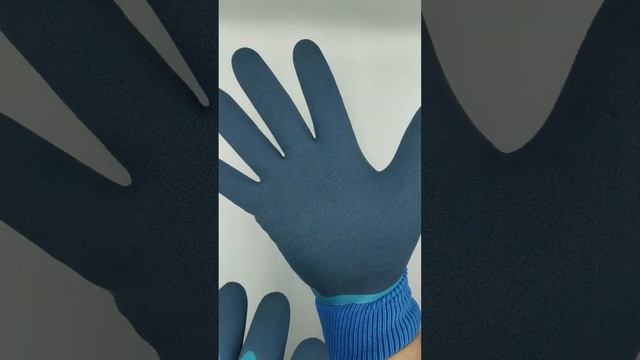 Перчатки акриловые облитые  латексом с начёсом   30 градусов У2642