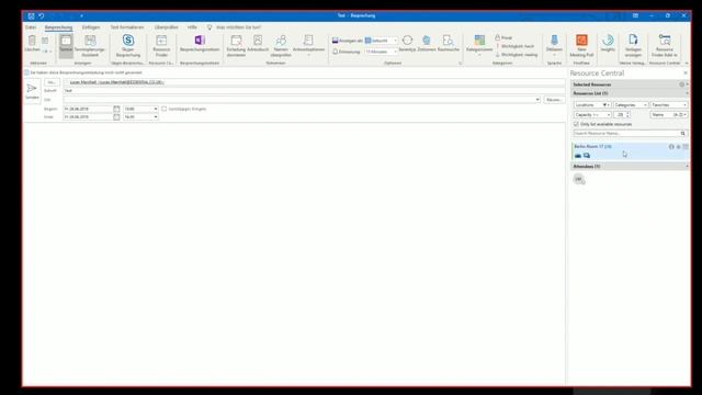 Booking resources using an Outlook Add-in on Mac смотреть онлайн