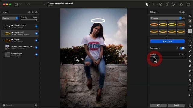 Pixelmator Pro 3 - Glowing Halo Filter Effect смотреть онлайн