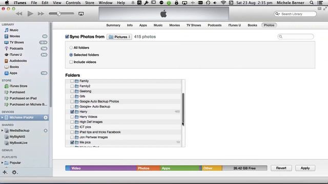Sync photos to and from your iPad using iTunes смотреть онлайн