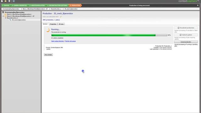 G Produktion af 3D Mesh i 3MX format i ContextCapture смотреть онлайн