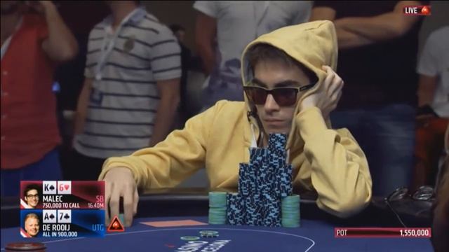 Финальный стол EPT 13 Барселона. Трансляция с открытыми картами часть 3 смотреть онлайн