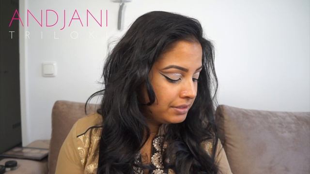 Eid Makeup tutorial | Glitter Cut Crease | Andjani Triloki смотреть онлайн