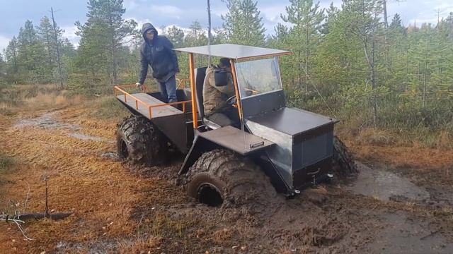Испытания вездехода с двигателем Kubota D722 ч.1 смотреть онлайн