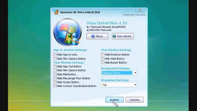 Vista United Skin 2009 +como cambiarlo a estilo ultimate смотреть онлайн