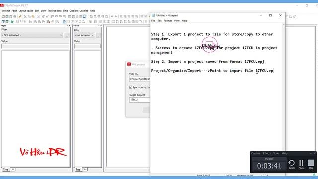 #04 [EPlan Electric] How to export and import project | epj format to elk file open edit or store смотреть онлайн