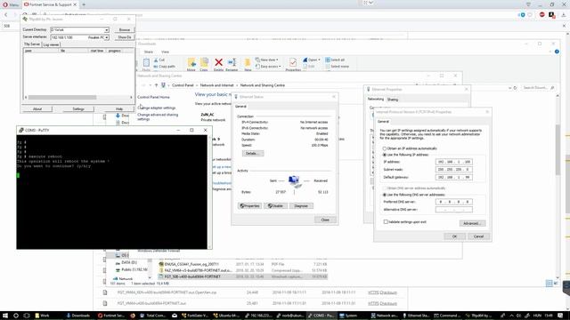 Fortigate TFTP firmware install смотреть онлайн