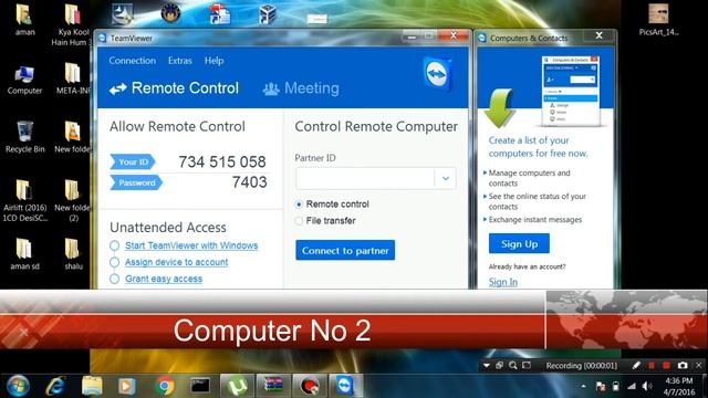 Take Control On Your Friend"s Computer with Teamviewer. смотреть онлайн