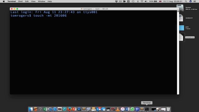 Change the Modification Time of a File in macOS смотреть онлайн