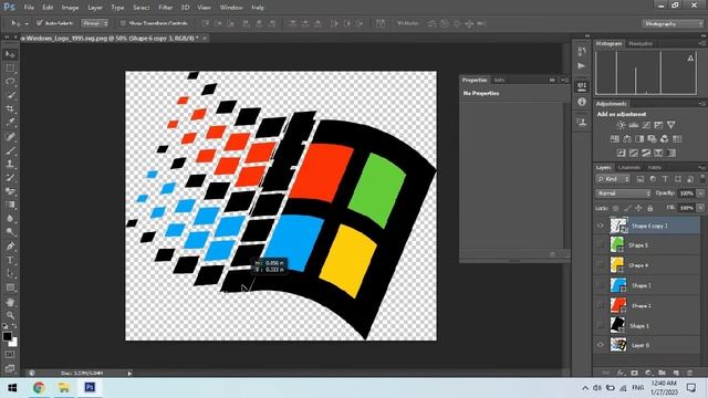 DekoTV - Drawing Windows 95 and 98 logo in Photoshop смотреть онлайн