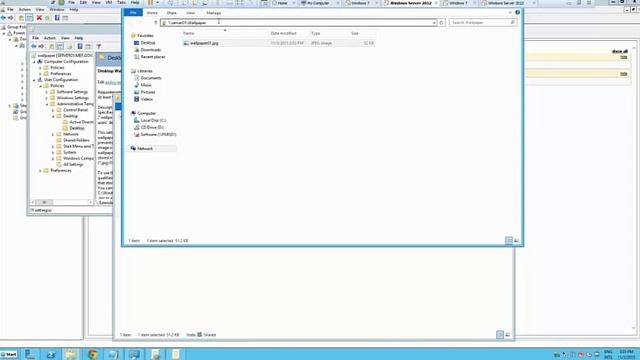 Lab#5 - Deploy Wallpaper Using Group Policy GPO-Deploy Wallpaper on server 2012 & 2008-#1 смотреть онлайн