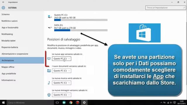 Windows 10 - Installare App su Memoria Esterna Micro SD o Partizione secondaria Hard Disk смотреть онлайн