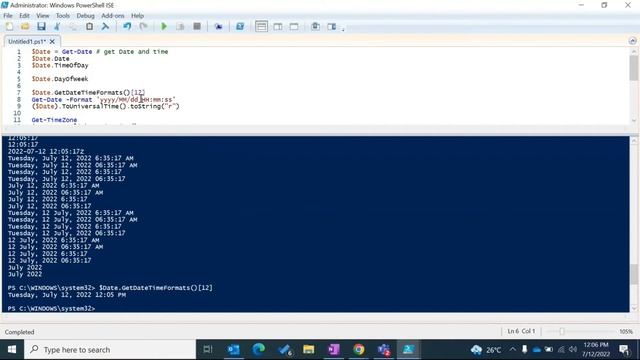 DATE AND TIME WITH POWERSHELL смотреть онлайн