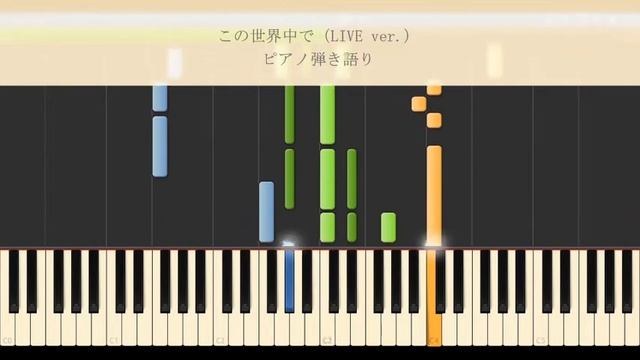 【MACO】この世界中で（LIVE ver.）／ピアノ弾き語り楽譜 смотреть онлайн