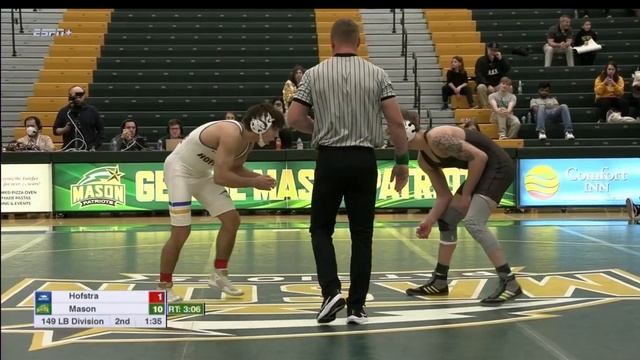 149lbs Noah Tapia (Hofstra) vs Kaden Cassidy (George Mason) смотреть онлайн